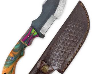 Vintage Handmade Hunting Knife and Sheath