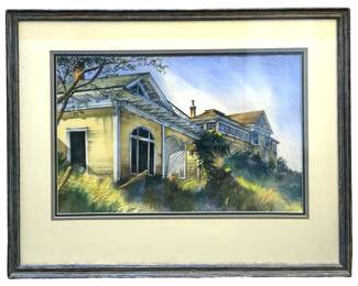 Signed Yvonne Johnson Watercolor Painting