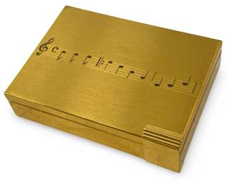 Vintage Volupte Musical Brass Compact
