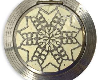 Vintage Richard Hudnut Brocade Vanity Compact