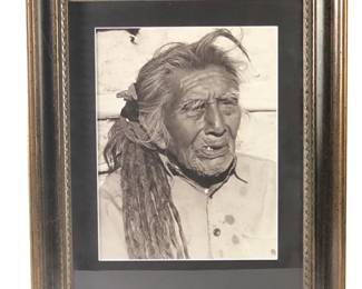 Photographic Print of Native American Elderly Man