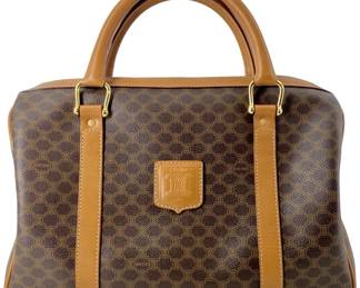 Celine Paris Macadam Leather Handbag