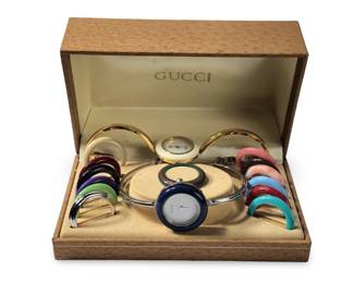 (2) Women’s Gucci 1100 Face Changing Watches
