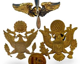 4pc US Military Hat Badges