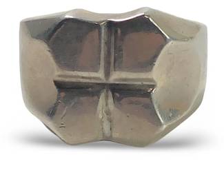 Unique Mexico Sterling Silver Pentagon Ring