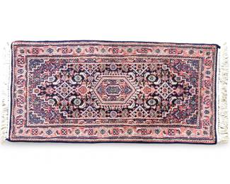 India Hand Knotted Fringe 100% Wool Rug