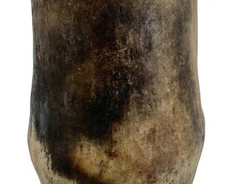 Antique Carved Wooden Vase