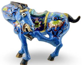 Chinese Cloisonné Horse Sculpture