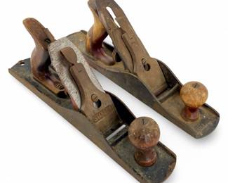 2pc Vintage USA Woodworking Plane