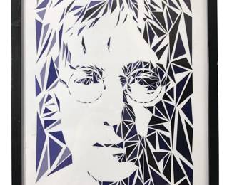 Signed Andy Warhol John Lennon Print