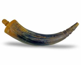 Vintage Carved Powder Horn