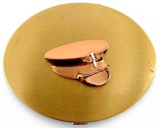 Copper and Brass ‘Sweetheart' Compact