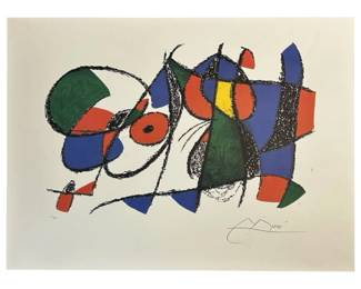 Joan Miro “Vol II-Litho VII" Abstract Print