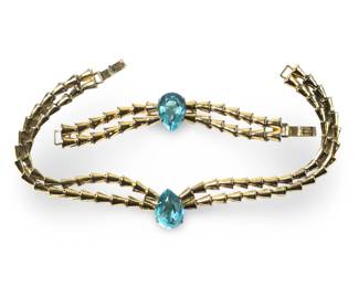 Retro Sterling Silver Gemstone Necklace Set