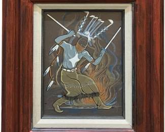 Vintage Frank Vigil Native American Serigraph