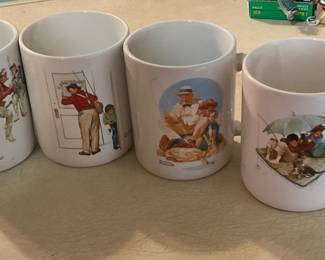Norman Rockwell mugs