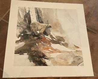 “When Winter Warms” Watercolor artwork by Morten E. Solberg. 858/950