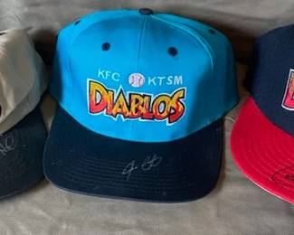 El Paso Diablos signed baseball hats