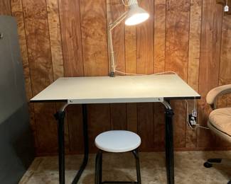 Drafting table & chair-42x30x30