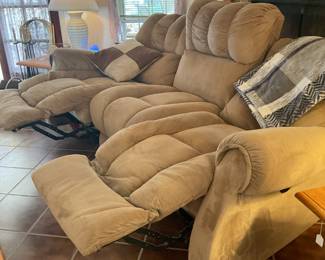 The couch reclines
