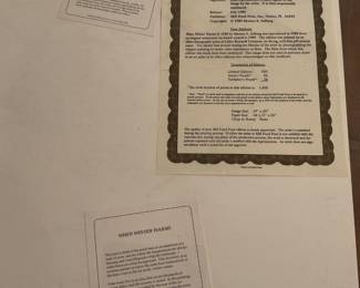 Certificate of Authenticity