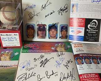 El Paso Diablos signed souvenir scorecards