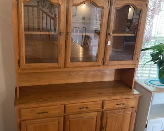 light wood hutch-53x16x32