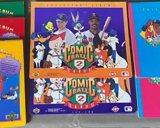 Looney Tunes Comic Ball Card Albums. 3 sets in Series 1, 2 sets in Series 2 and 2 sets in series 3. Total of 7 card albums.