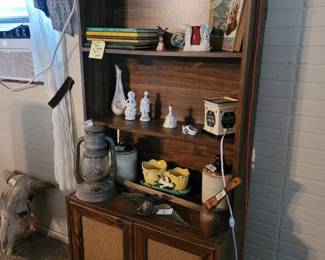 Railroad Lantern, Vintage McCoy Double Tulip Planter