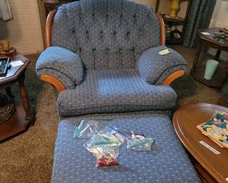 Chair w/ Ottoman