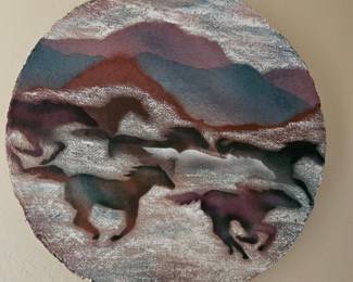 “Ghost Horses” 30” round