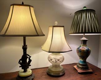 Variety of Vintage Lamps