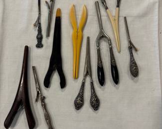 Victorian Glove Stretchers - Celluloid and Sterling