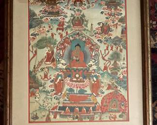 Tibetan Scroll Painting - Buddhist deity