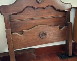 Antique Walnut Twin Bed