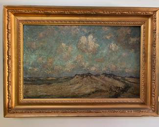 Original Belgium Painting of Dunes - Signature Illegible