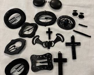 Great Collection of Mourning Set Pieces