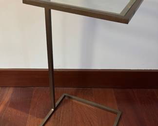 Modern Glass Top Side Table - Quite Sturdy