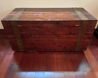 Cedar Chest with Strapping