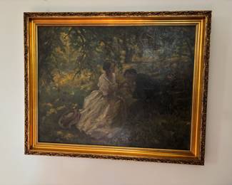 Lovely Painting of Romance - Original - 'Fair is My Love' (?)