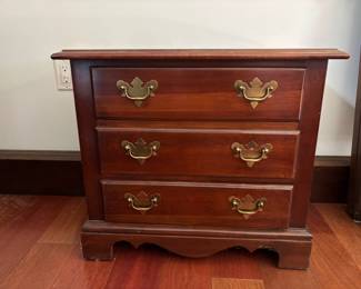 Lenoir House 3 Drawer Low Chest of Drawers - Night Stand