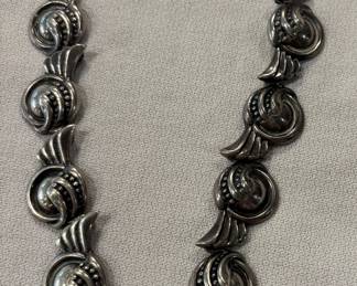  Native American/Mexican Styled Sterling Necklace