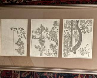 Japanese Woodblock Triptych