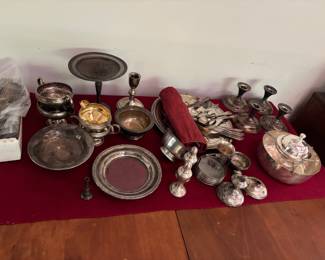 Selection of Sterling and Silverplate