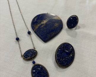 Lapis Lazuli and Sterling Pieces
