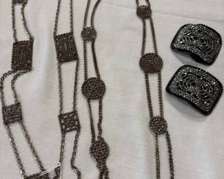 Steel Cut Victorian Belts and Pins