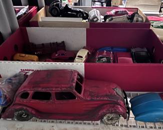 Boxes and boxes of toy cars