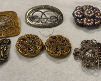 Beautiful Victorian Buckles and Clips