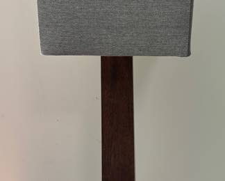 Wooden Square Base Lamp