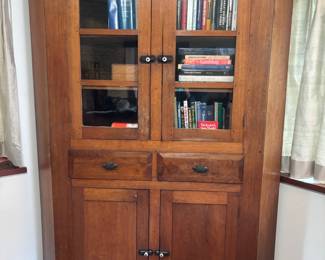 Antique Walnut  Corner Hutch - Really Beautiful!